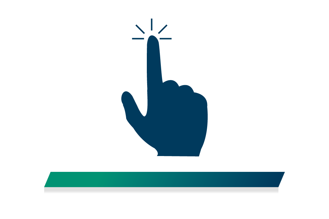 Hand with pointer finger pointing up | Icon